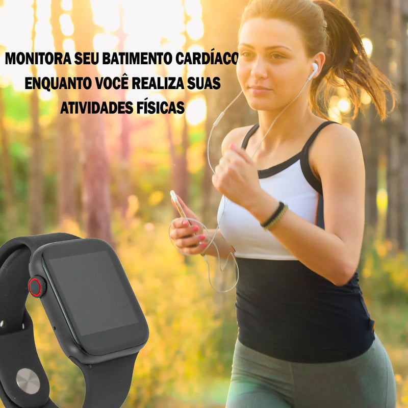 Relógio inteligente smartwatch Android & iOS  Bluetooth C/ Pulseira Magnética QS18