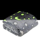 Manta mágica fluorescente luminosa brilha no escuro