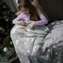 Manta mágica fluorescente luminosa brilha no escuro