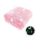 Manta mágica fluorescente luminosa brilha no escuro