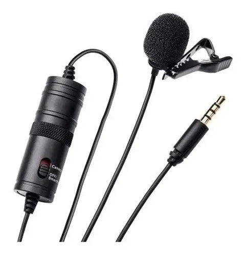 Microfone omnidirecional de lapela para entrevista apresentações