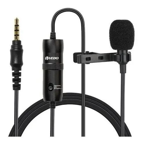 Microfone omnidirecional de lapela para entrevista apresentações