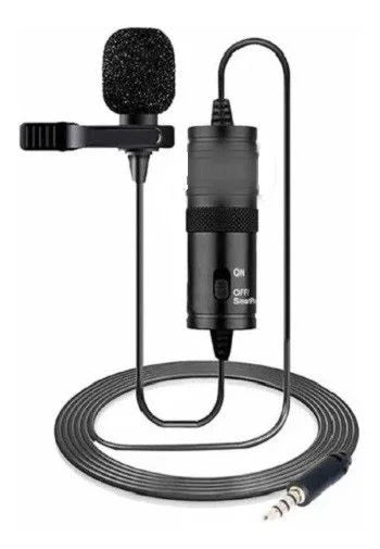 Microfone omnidirecional de lapela para entrevista apresentações