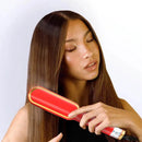Prancha-Escova alisadora com pente profissional bivolt