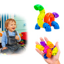 Brinquedo de montar colorido interativo plástico de encaixar