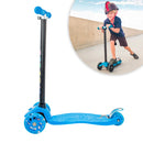 Patinete regulável infantil 4 rodinhas com led - Brinquedo esporte - Até 60Kg