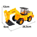 Escavadeira Trator miniatura infantil luzes