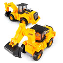Escavadeira Trator miniatura infantil luzes