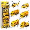 Conjunto carrinhos miniaturas c/ helicóptero