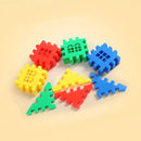 Blocos de montar coloridos - Casa/Castelo - 50 peças