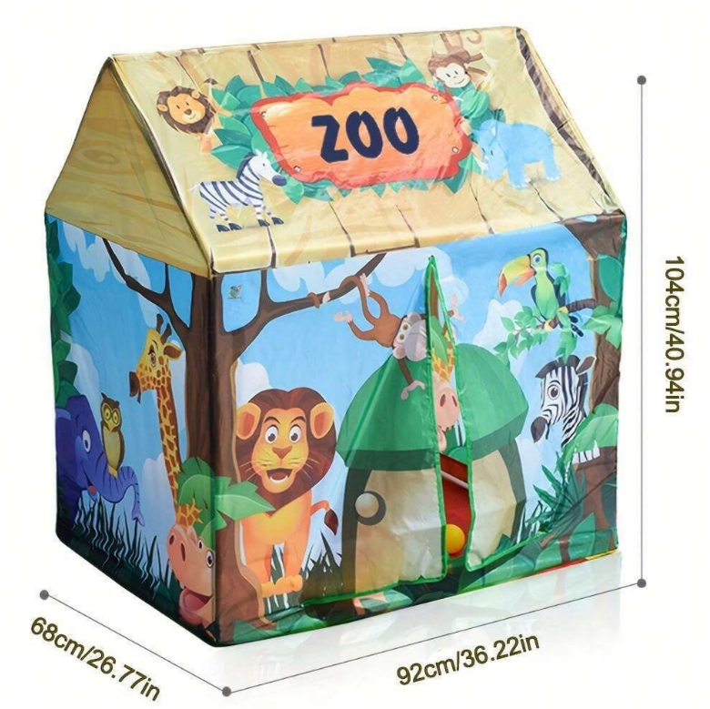 Barraca floresta infantil, casinha portátil dobrável