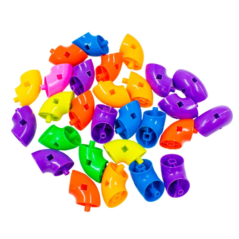 Brinquedo de montar colorido interativo plástico de encaixar