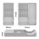 Organizador de gaveta porta facas utensílios cozinha faqueiro retrátil