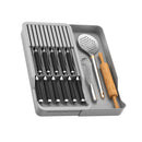 Organizador de gaveta porta facas utensílios cozinha faqueiro retrátil