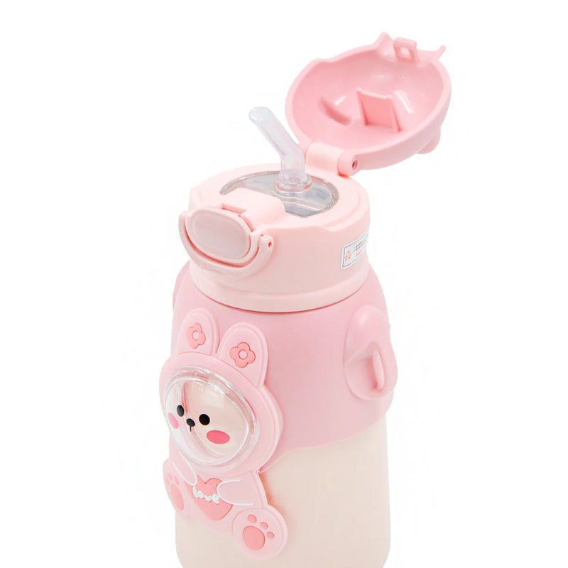 Garrafinha térmica infantil c/ canudo