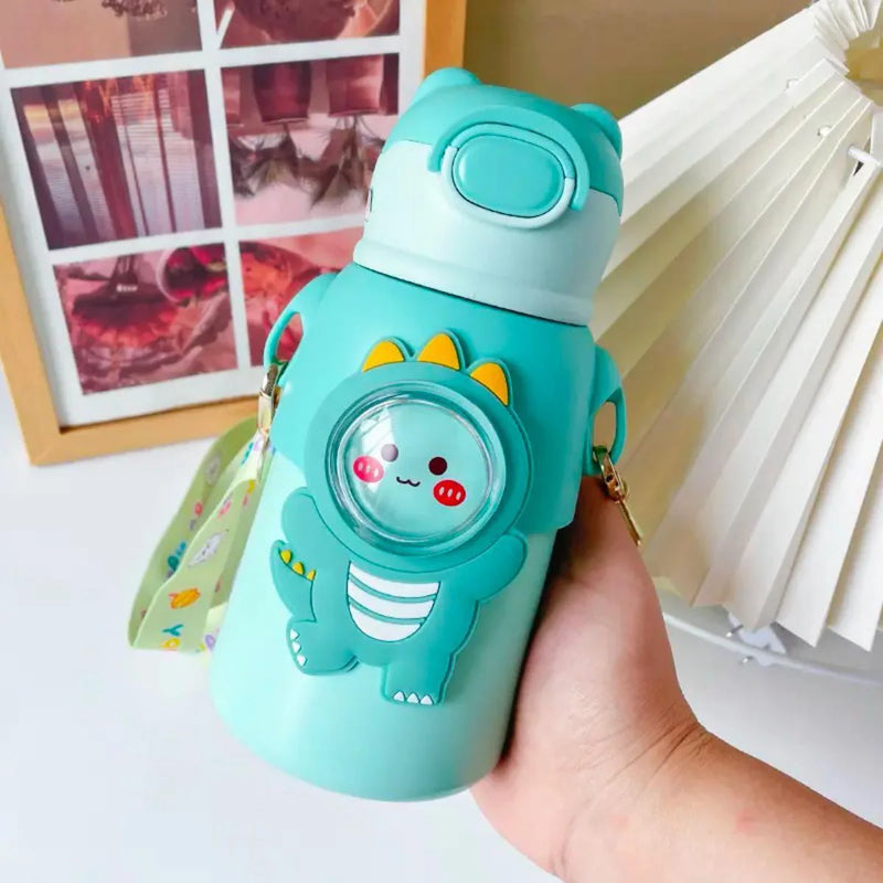 Garrafinha térmica infantil c/ canudo