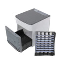 Mini climatizador e umidificador portátil com refil para gelo USB.