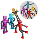 Boneco Robô Estica Puxa Gruda