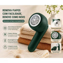 Papa Bolinhas Tira Pelos de Roupas Sem Fio Recarregável