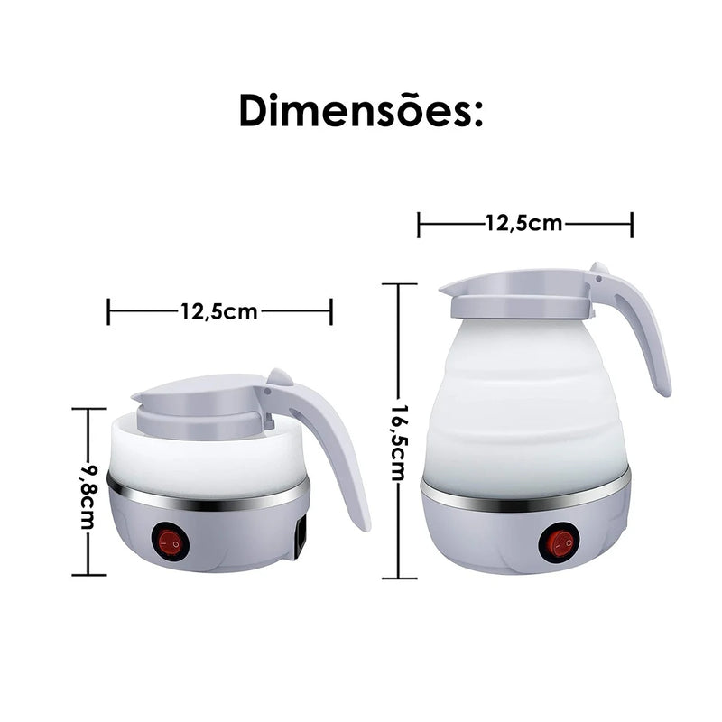 Chaleira elétrica 600W 110v 600ml Portátil
