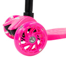 Patinete regulável infantil 4 rodinhas com led - Brinquedo esporte - Até 60Kg