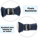 Carregador canguru ajustável.