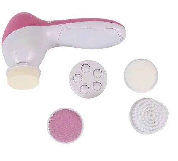 Massageador facial 5 Em 1 Limpa a pele, esfolia e trata